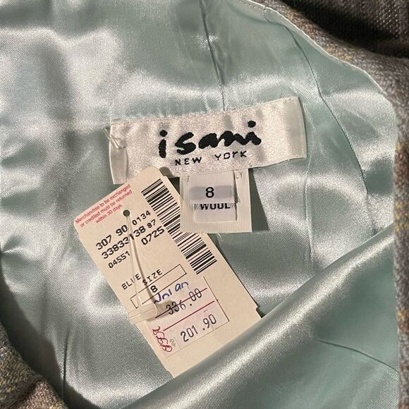 NWT Isani New York designer plaid wool mini skirt size 8 from Saks Fifth Avenue - Picture 6 of 6